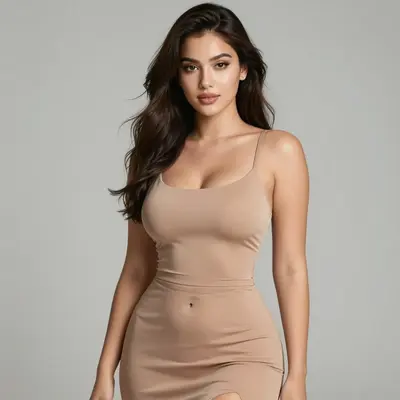 Change gender into slim super curvy super cute woman